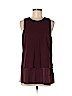 Theory Burgundy Sleeveless Blouse Size M - photo 1