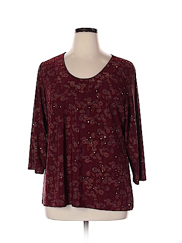 Susan Graver 3/4 Sleeve Top (view 1)