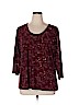 Susan Graver Burgundy 3/4 Sleeve Top Size XL - photo 1