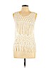 Say What? Ivory Sleeveless Blouse Size L - photo 1