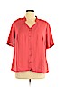 Liz Baker 100% Polyester Pink Short Sleeve Blouse Size 20 - photo 1