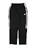 Adidas 100% Polyester Stripes Black Track Pants Size 10 - 12 - photo 1