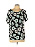 Worthington Black Short Sleeve Top Size L (petite) - photo 1