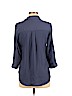 BCX 100% Polyester Blue 3/4 Sleeve Blouse Size 8 - photo 2