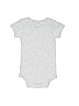 Nordstrom 100% Cotton Solid Gray Short Sleeve Onesie Size Newborn - photo 2