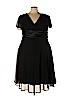 Connected Apparel 100% Polyester Black Casual Dress Size 18 - photo 1