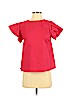 Draper James 100% Cotton Red Short Sleeve Blouse Size 4 - photo 1