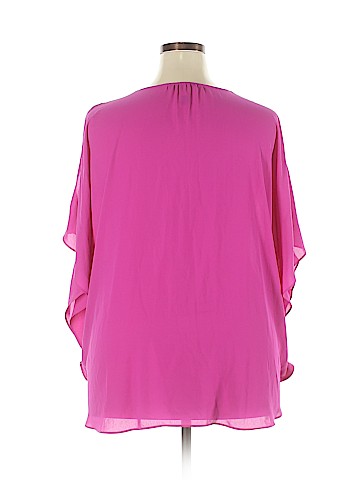 INC International Concepts Short Sleeve Blouse (view 2)