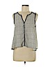 Lush 100% Polyester Ivory Sleeveless Blouse Size M - photo 1