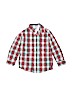 OshKosh B'gosh 100% Cotton Plaid Red Long Sleeve Button-Down Shirt Size 6 - photo 1