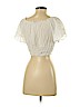 Melville 100% Viscose White Short Sleeve Blouse Size S - photo 2