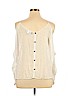 Jennifer Lopez Ivory Sleeveless Blouse Size XL - photo 2