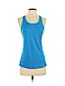 Nike 100% Polyester Blue Active Tank Size S - photo 1