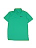Nike 100% Polyester Solid Green Short Sleeve Polo Size L (youth) - photo 1