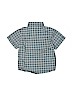OshKosh B'gosh 100% Cotton Plaid Blue Short Sleeve Button-Down Shirt Size 3T - photo 2