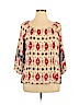 Collective Concepts 100% Rayon Ivory Long Sleeve Blouse Size XL - photo 1