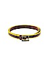 LP by Linea Pelle 100% Leather Stripes Yellow Leather Belt Size M - photo 1