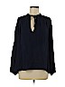 Lush 100% Rayon Blue Long Sleeve Blouse Size M - photo 1