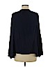 Lush 100% Rayon Blue Long Sleeve Blouse Size M - photo 2