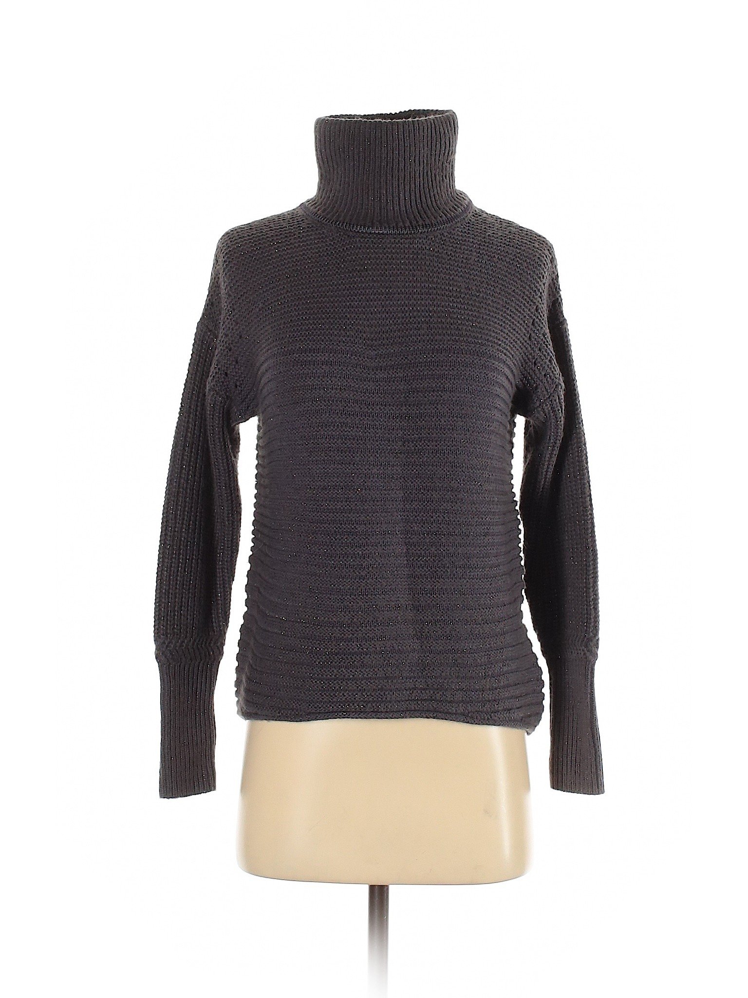 Simply Vera Vera Wang Women Gray Turtleneck Sweater XS | eBay