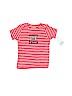 Carter's 100% Cotton Stripes Red Short Sleeve T-Shirt 9-12 MO / 12 MO - photo 1