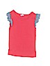 Baby Gap 100% Cotton Solid Red Short Sleeve Blouse Size 3T - photo 1