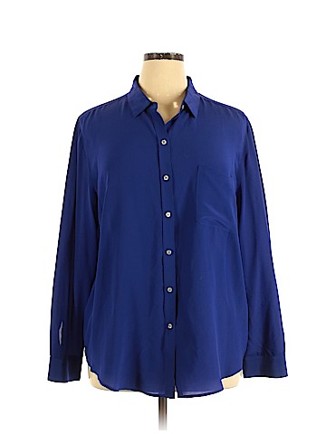 Ann Taylor Long Sleeve Silk Top (view 1)