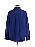 Ann Taylor 100% Silk Blue Long Sleeve Silk Top Size XXL - photo 2