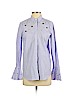Classiques Entier 100% Cotton Blue Long Sleeve Button-Down Shirt Size XS - photo 1