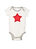 Nordstrom 100% Cotton White Short Sleeve Onesie Size Newborn - photo 1