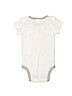 Nordstrom 100% Cotton White Short Sleeve Onesie Size Newborn - photo 2