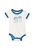 Nordstrom 100% Cotton White Short Sleeve Onesie Size Newborn - photo 1