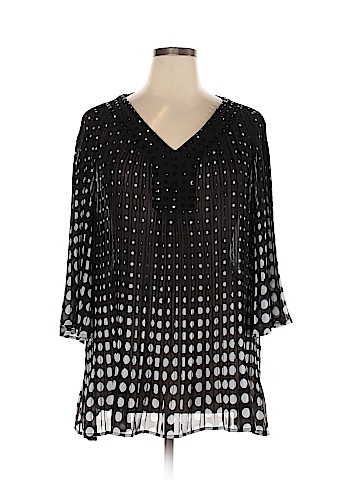 Woman Within 3/4 Sleeve Blouse (view 1)