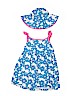 Gerber 100% Cotton Floral Blue Dress Size 5T - photo 2