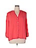 Vanessa Virginia 100% Polyester Pink Long Sleeve Blouse Size 16 - photo 1