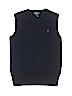 Polo by Ralph Lauren 100% Cotton Blue Sweater Vest Size 10 - 12 - photo 1