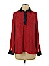 Free People 100% Polyester Red Long Sleeve Blouse Size XS - photo 1