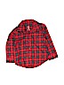 Carter's 100% Cotton Red Long Sleeve Button-Down Shirt 9-12 MO / 12 MO - photo 1
