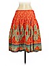 H&M 100% Cotton Orange Casual Skirt Size 8 - photo 2