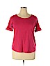 Talbots Pink Short Sleeve Top Size 1X - photo 1