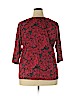 Avenue Red 3/4 Sleeve Top Size 18 - photo 2