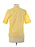 Diane von Furstenberg 100% Cotton Yellow Short Sleeve Button-Down Shirt Size 10 - photo 2