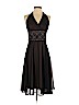 Connected Apparel 100% Polyester Black Cocktail Dress Size 4 (petite) - photo 1