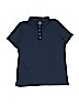 Lands' End 100% Pima Cotton Solid Blue Short Sleeve Polo Size M (kids) - photo 1