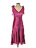 BCBGMAXAZRIA 100% Silk Pink Cocktail Dress Size 4 - photo 2