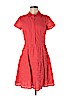 Diane von Furstenberg 100% Cotton Orange Casual Dress Size 6 - photo 1