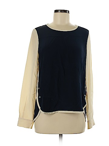 Diane von Furstenberg Long Sleeve Silk Top (view 1)