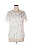 Andrea Jovine White Short Sleeve Top Size 1X - photo 1