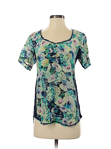 Nanette Lepore Short Sleeve Silk Top (view 1)