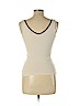Eyeshadow 100% Cotton Ivory Sleeveless Top Size L - photo 2
